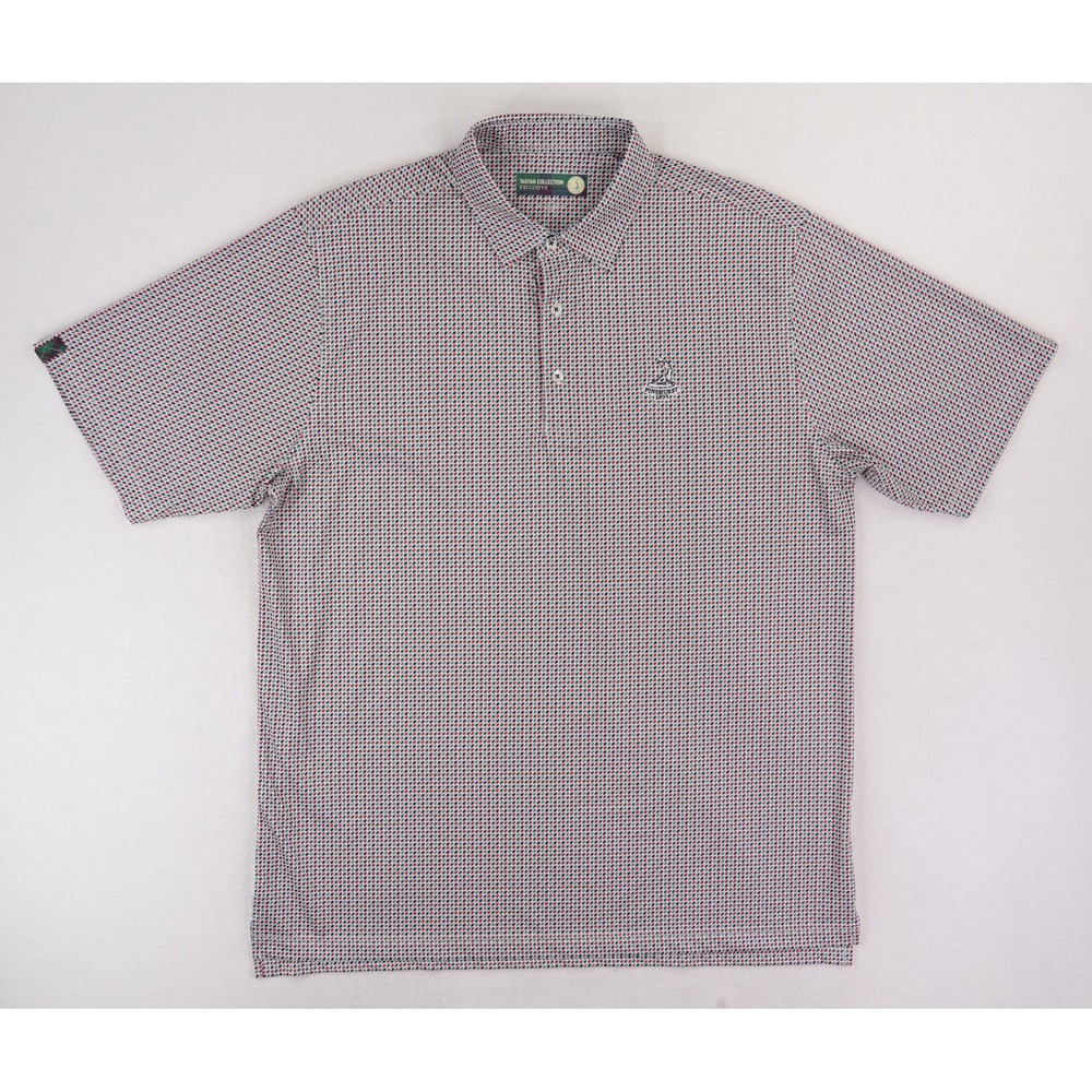Donald Ross Polo Shirt Mens XL Multicolor Pinehurst 1895 Tartan Houndstooth